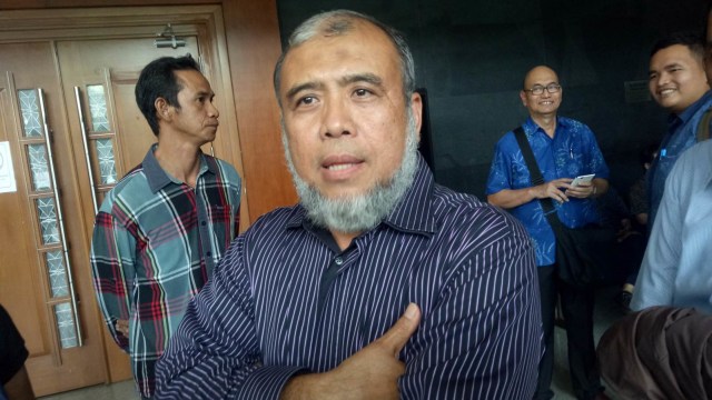 Mantan Hakim Konstitusi Patrialis Akbar di Pengadilan Tipikor Jakarta. (Foto: Adim Mugni/kumparan)
