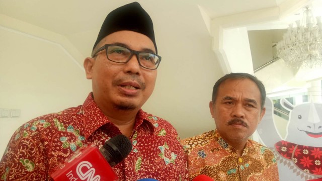 Ketua Majelis Hukum dan HAM PP Muhammadiyah Trisno Raharjo di Kantor Wapres.
(Foto: Nadia Riso/kumparan)