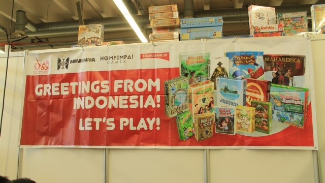 Booth Indonesia di pameran board game SPIEL 2018. (Foto: Boardgame.id)