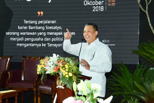 Peluncuran buku 'Dari Wartawan ke Senayan' (Foto: Bambang Soesatyo)