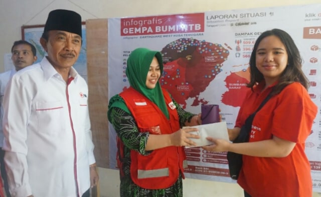 Putri HBK Sumbang Korban Gempa Lombok