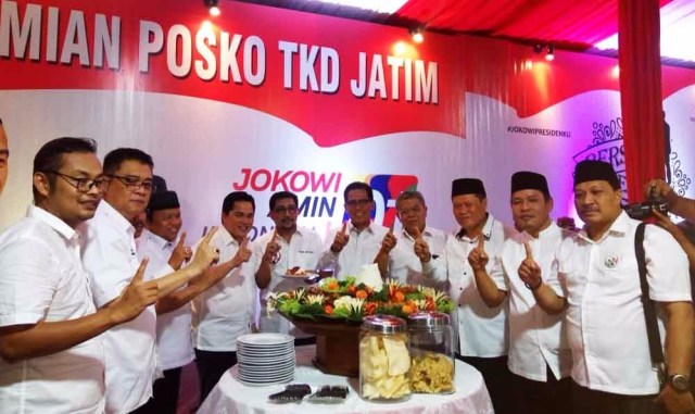 Posko Jokowi di Jatim Diresmikan, Kemenangan 70 Persen Bergema