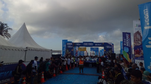 Suasana start Blibli Mekaki Marathon 2018. (Foto: kumparan/Billi Pasha Hermani)