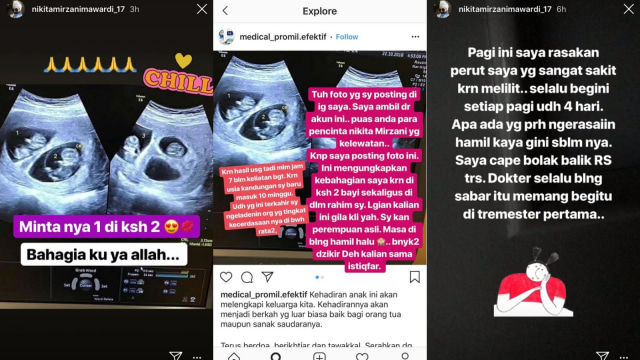 Curhat Nikita Mirzani mengenai kehamilannya. (Foto: Instagram @nikitamirzanimawardi_17)