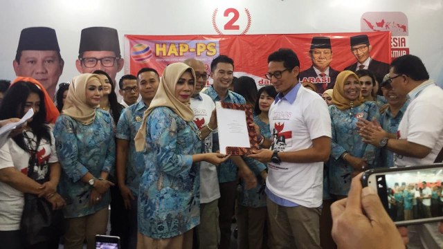 Deklarasi artis untuk Prabowo-Sandi. (Foto: Ferry Fadhlulrahman/kumparan)