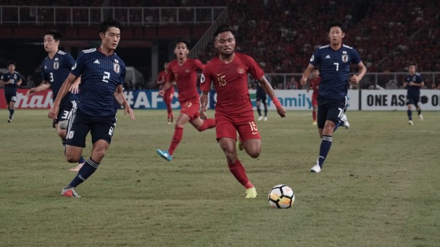 Saddil Ramdhani pemain U-19 Indonesia di perempat final AFC U-19 Championship. (Foto: Iqbal Firdaus/kumparan)