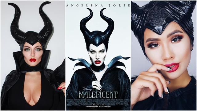 Makeup ala Maleficent (Foto: Dok. Maleficent, ling.kt, minniemcgee)