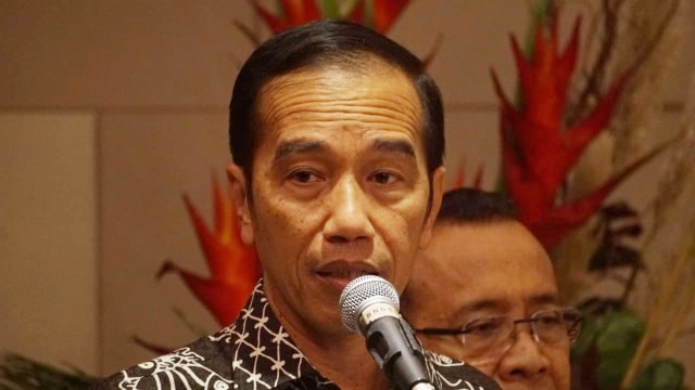 Press conference Presiden Jokowi terkait jatuhnya pesawat Lion Air JT-610. (Foto: Abil Achmad Akbar/kumparan)