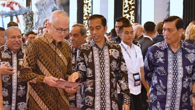 Jokowi hadiri Our Ocean Conference di Nusa Dua, Bali, Senin (29/10/2018). (Foto: Dok. Biro Pers Setpres)