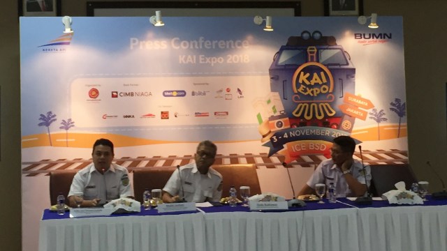 Konferens Pers PT KAI dalam acara KAI Expo 2018 di BSD Tangerang 3-4 November 2018 (Foto: Abdul Latif/kumparan)