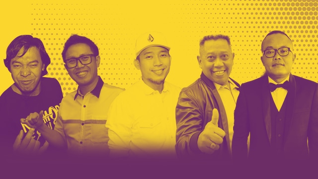 5 pelawak Indonesia yang kini sukses. (Foto: Munady Widjaja dan Instagram @ferdinan_sule)
