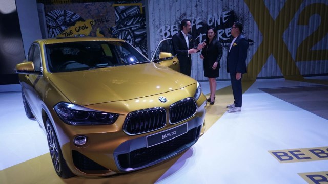 Peluncuran First-Ever BMW X2 di Thamrin Nine Ballroom, Jakarta, Rabu (31/10/2018). (Foto: Jamal Ramadhan/kumparan)
