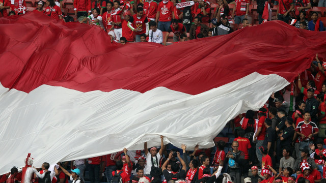 Bendera Indonesia di Bukit Jalil pada 2012. (Foto: MOHD RASFAN / AFP)