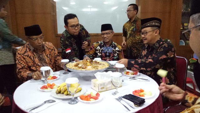 Silaturahmi PBNU dengan Pengurus Muhammadiyah (Foto: Kevin Kurnianto/kumparan)