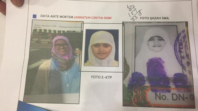 Jannatun Cintya Dewi, korban Lion Air yang sudah teridentifikasi (Foto: Marissa Krestianti/kumparan)