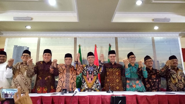 Silaturahmi PBNU dan Muhammadiyah (Foto: Kevin Kurnianto/kumparan)