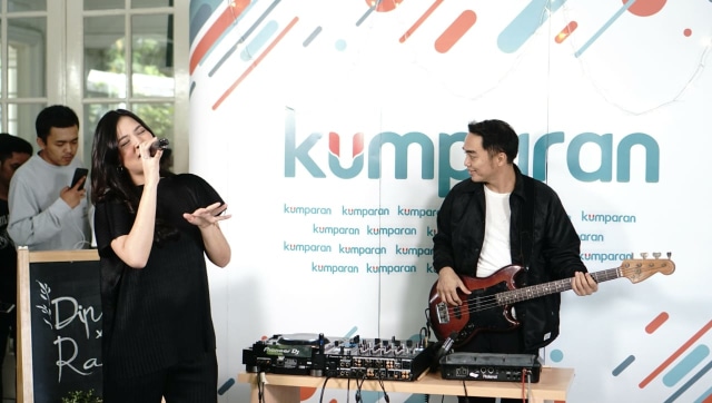 Raisa dan Dipha Barus di kantor kumparan (Foto: Nugroho Sejati/kumparan)