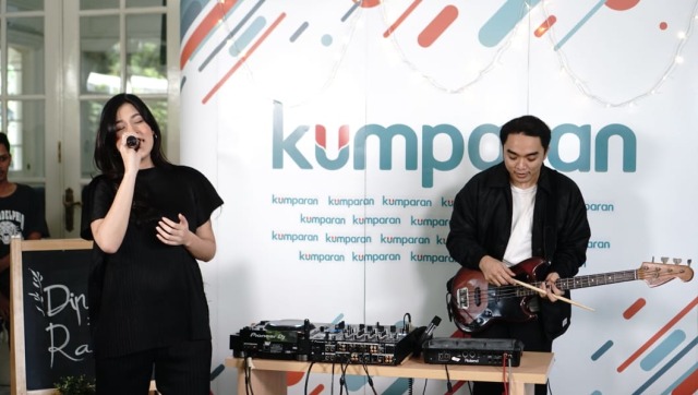 Raisa dan Dipha Barus di kantor kumparan (Foto: Nugroho Sejati/kumparan)