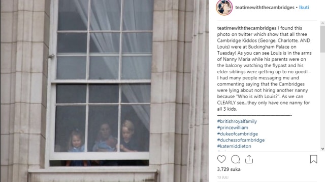 Maria Borrallo, babysitter yang membantu Kate Middleton mengurus anak-anaknya. (Foto: Instagram @teatimewiththecambridges)