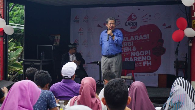 Saat Wakil Ketua Dewan Perwakilan Rakyat (DPR), Fahri Hamzah berkunjung ke Aceh. (Foto: Zuhri Noviandi/kumparan)