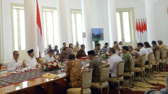 Suasana rapat dana desa dan dana kelurahan di Istana Bogor, Jumat (2/11/2018). (Foto: Jihad Akbar/kumparan)