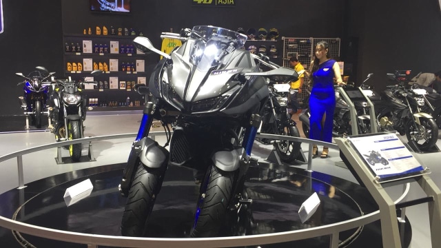 Motor Masa Depan Yamaha Niken di IMOS 2018 (Foto: Aditya Niagara/kumparan)