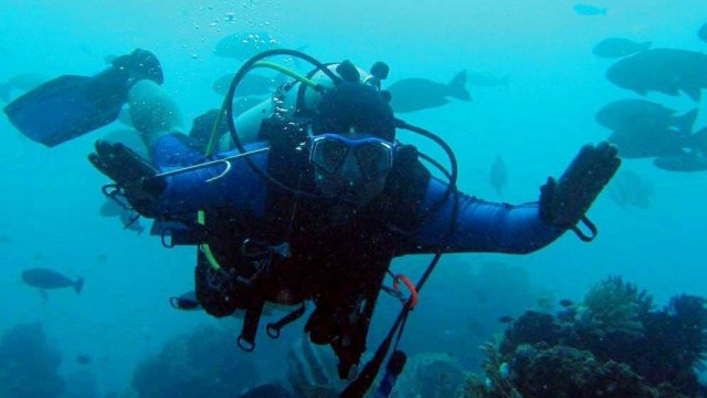 Syachrul Anto, penyelam Indonesian diver rescue team. (Foto: Facebook/Syachrul Anto)