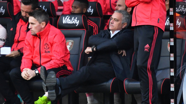 Mourinho saat United menghadapi Bournemouth. (Foto: REUTERS/Dylan Martinez)