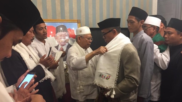 Pertemuan cawapres Ma'ruf Amin dengan ulama se-Jakarta Timur. (Foto: Rafyq Panjaitan/kumparan)