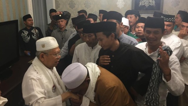 Pertemuan cawapres Ma'ruf Amin dengan ulama se-Jakarta Timur. (Foto: Rafyq Panjaitan/kumparan)