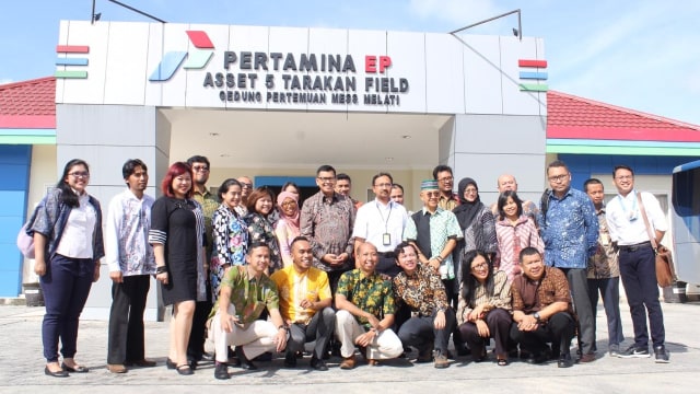 Peserta Diklat Sesdilu ke-62 mengunjungi PT Pertamina EP di Tarakaran. (Foto: Muhammad Fadli Rizal/kumparan)