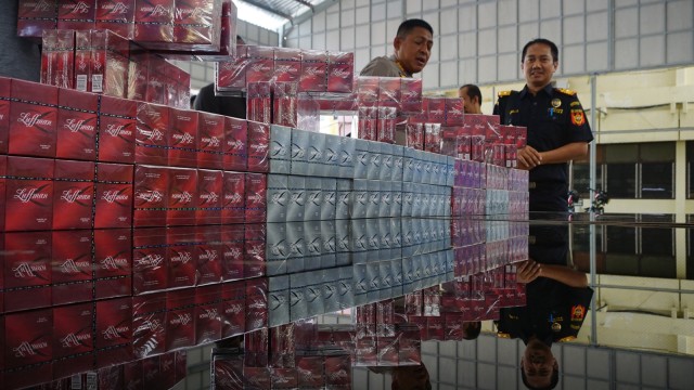 Rokok illegal merk Luffman yang diamankan Polresta Banda Aceh. (Foto: Zuhri Noviandi/kumparan)