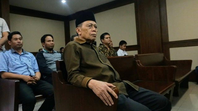 Amim Santono saat sidang pemeriksaan saksi di Pengadilan Tipikor, Jakarta, Senin (5/11). (Foto: Nugroho Sejati/kumparan)