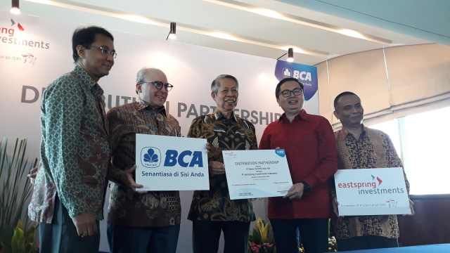 Kerja sama BCA dan Eastspring Investments Indonesia jual produk reksa dana di Hotel Kempinski, Jakarta, Senin (5/11/2018). (Foto: Ema Fitriyani/kumparan)