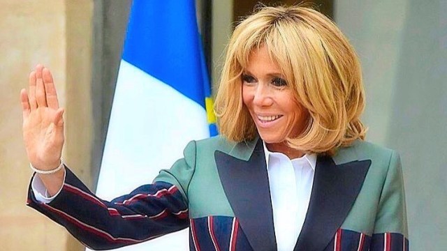 Penampilan Stylish dari Ibu Negara Prancis, Brigitte Macron. Foto: Instagram/@brigittemacronfanpage