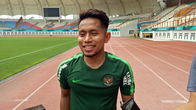 Pemain sayap Timnas Indonesia, Andik Vermansah.  Foto: Alan Kusuma/kumparan