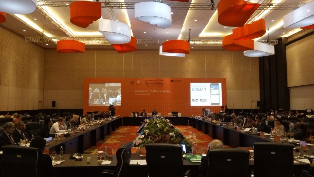 World Conference on Creative Economy (WCEE) resmi digelar di Bali Nusa Dua Convention Center, Selasa (6/11).  (Foto: Marcia Audita/kumparan)