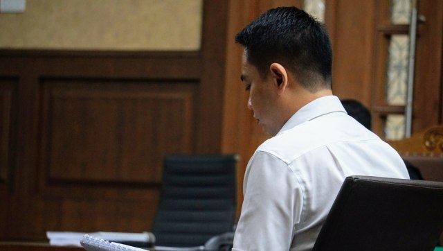 Fayakhun Andriadi menjalani sidang pledoi di Pengadilan Tipikor, Jakarta, Rabu (7/11). (Foto:  Nugroho Sejati/kumparan)