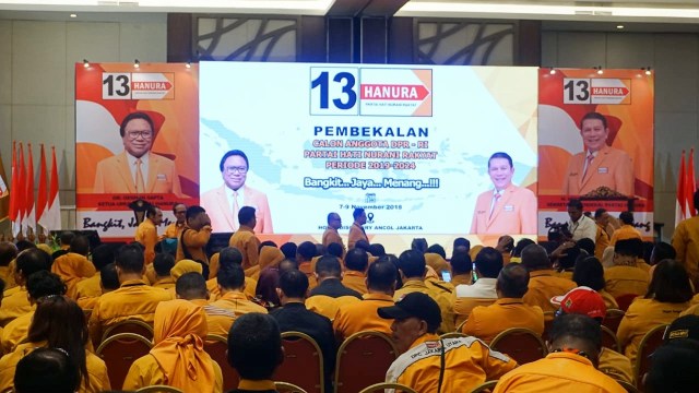 Suasana Pembekalan ke 427 Caleg Partai Hanura di Ancol, Jakarta, Rabu (7/11/2018). (Foto: Yudhistira Amran Saleh/kumparan)