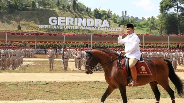 Prabowo Subianto di Rakornas Gerindra. (Foto: Dok. Gerindra)