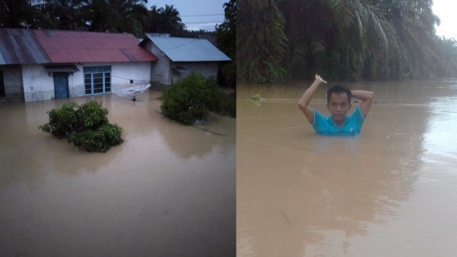 Diguyur Hujan Deras, Pasaman Barat Dilanda Banjir Setinggi 1 Meter