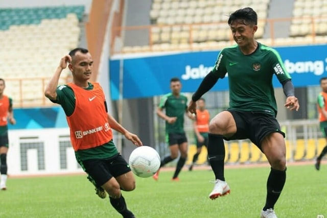 Taktik Jadi Menu Utama Latihan Timnas Indonesia Melawan Singapura