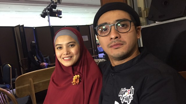 Herfiza dan Ricky Harun di Hijrah Fest 2018. (Foto: Giovanni/kumparan)