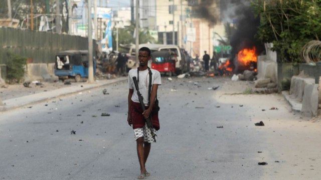 Bom bunuh diri di Somalia. (Foto: REUTERS/Feisal Omar )