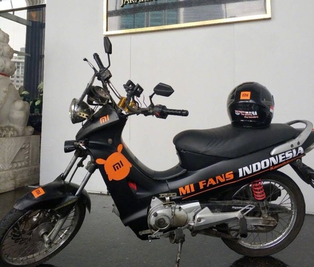 Motor Musthafa Kamil yang dipakai dari Solo ke Jakarta. (Foto: Donovan Sung/Twitter)
