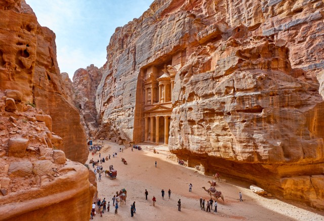 Kota Kuno Petra di Yordania Foto: Shutter Stock