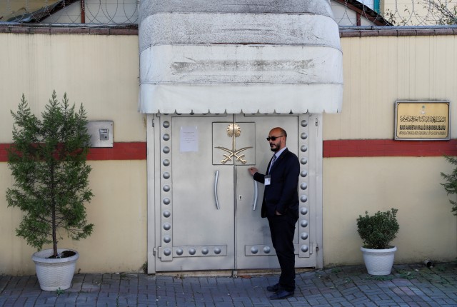 Konsulat Arab Saudi di Istanbul, Turki (Foto: Reuters/Murad Sezer)