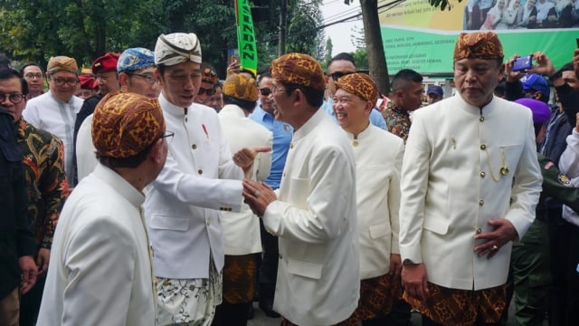 Jokowi hadiri silaturahmi Paguyuban Pasundan di Bandung, Minggu (11/11/2018). (Foto: Yudhistira Amran Saleh/kumparan)