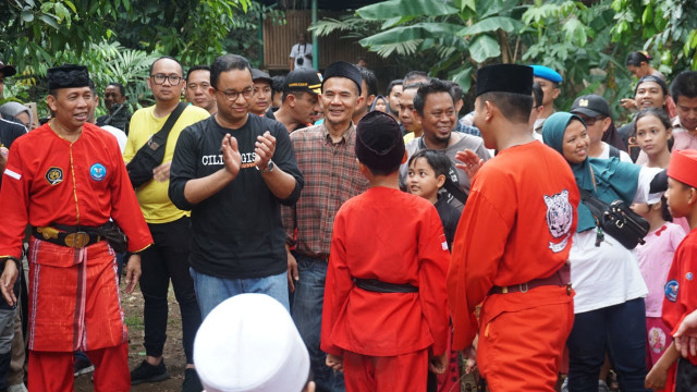 Gubernur DKI Jakarta Anies Baswedan di perayaan hari Ciliwung yang ke 7, Minggu (11/11/2018). (Foto: Iqbal Firdaus/kumparan)