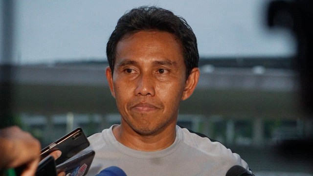Pelatih Timnas Indonesia, Bima Sakti. (Foto: Iqbal Firdaus/kumparan)